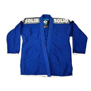 Solid Easton BJJ Brazilian Jiu Jitsu Gi Top Adult M3 Blue Ripstop Cotton Uniform